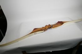 A competition bow by the Laleham Bowmaster Company, 'The Crested Flamingo' by Lew Smith, no.2521,