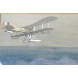 A Snaffles (Charles J. Payne) signed hand coloured print 'The Sea Hawk' inscribed in ink verso,