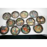 A collection of twelve 'Russian Fairytale' plates with certificates, 7½" diameter
