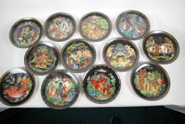 A collection of twelve 'Russian Fairytale' plates with certificates, 7½" diameter