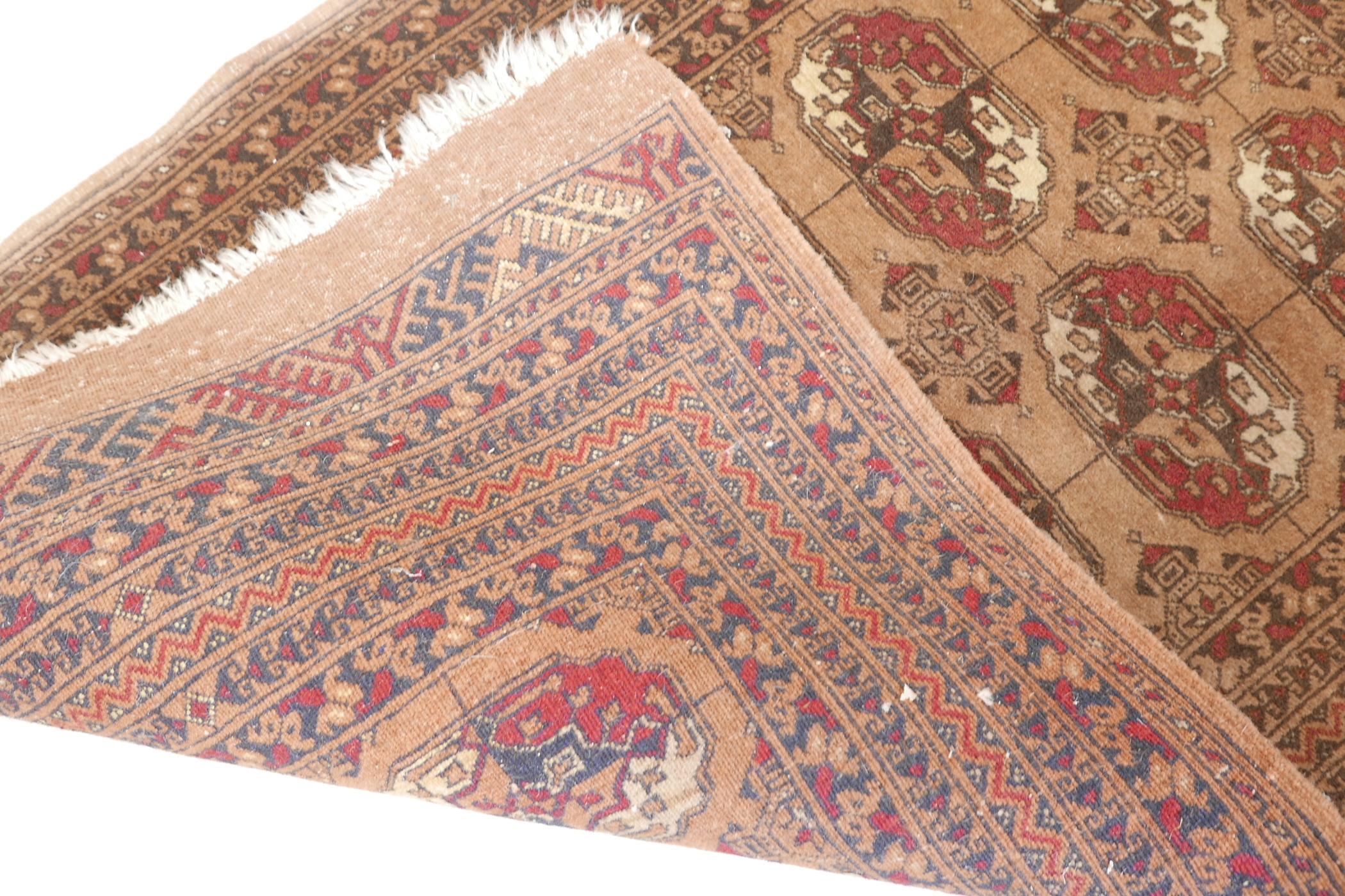A brown ground Bokhara rug, 33½" x 53" - Image 4 of 4