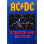 An AC/DC 'Fly on the Wall' World Tour 1986 official concert tour programme, 24 pages including tour