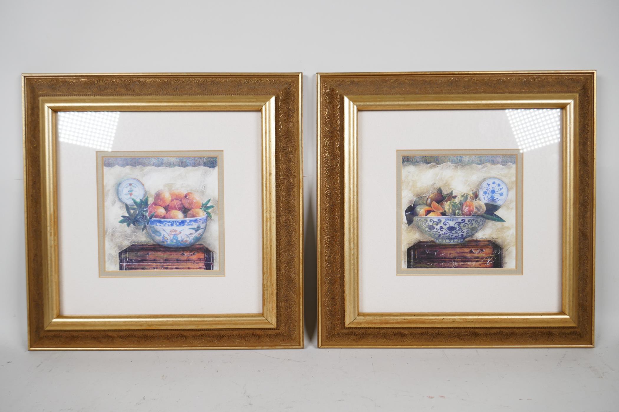 Phyllida Riddell (English, C20th), a pair of botanical prints in good gilt frames, 18" x 15"; C. - Image 5 of 9