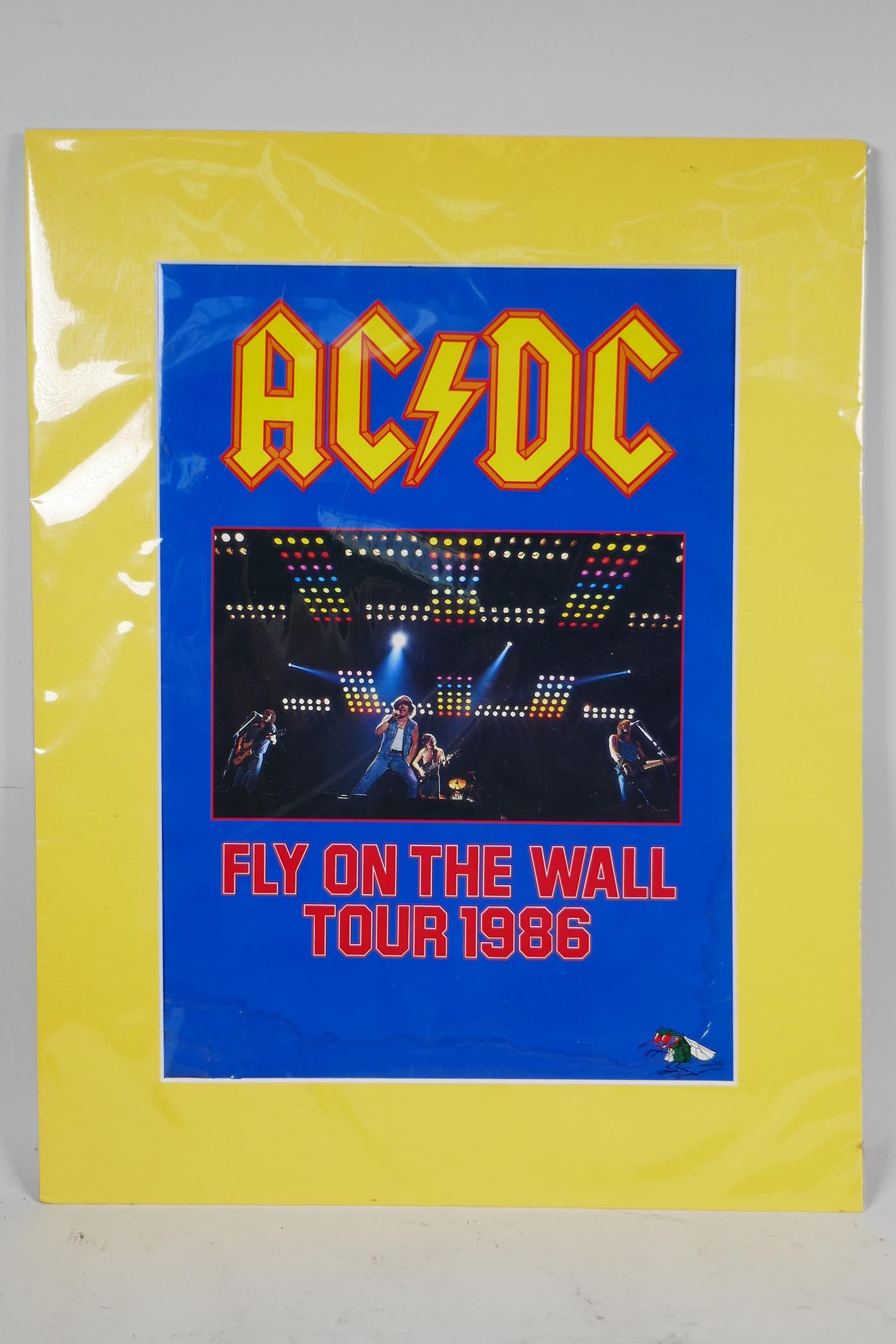 An AC/DC 'Fly on the Wall' World Tour 1986 official concert tour programme, 24 pages including tour - Image 2 of 3