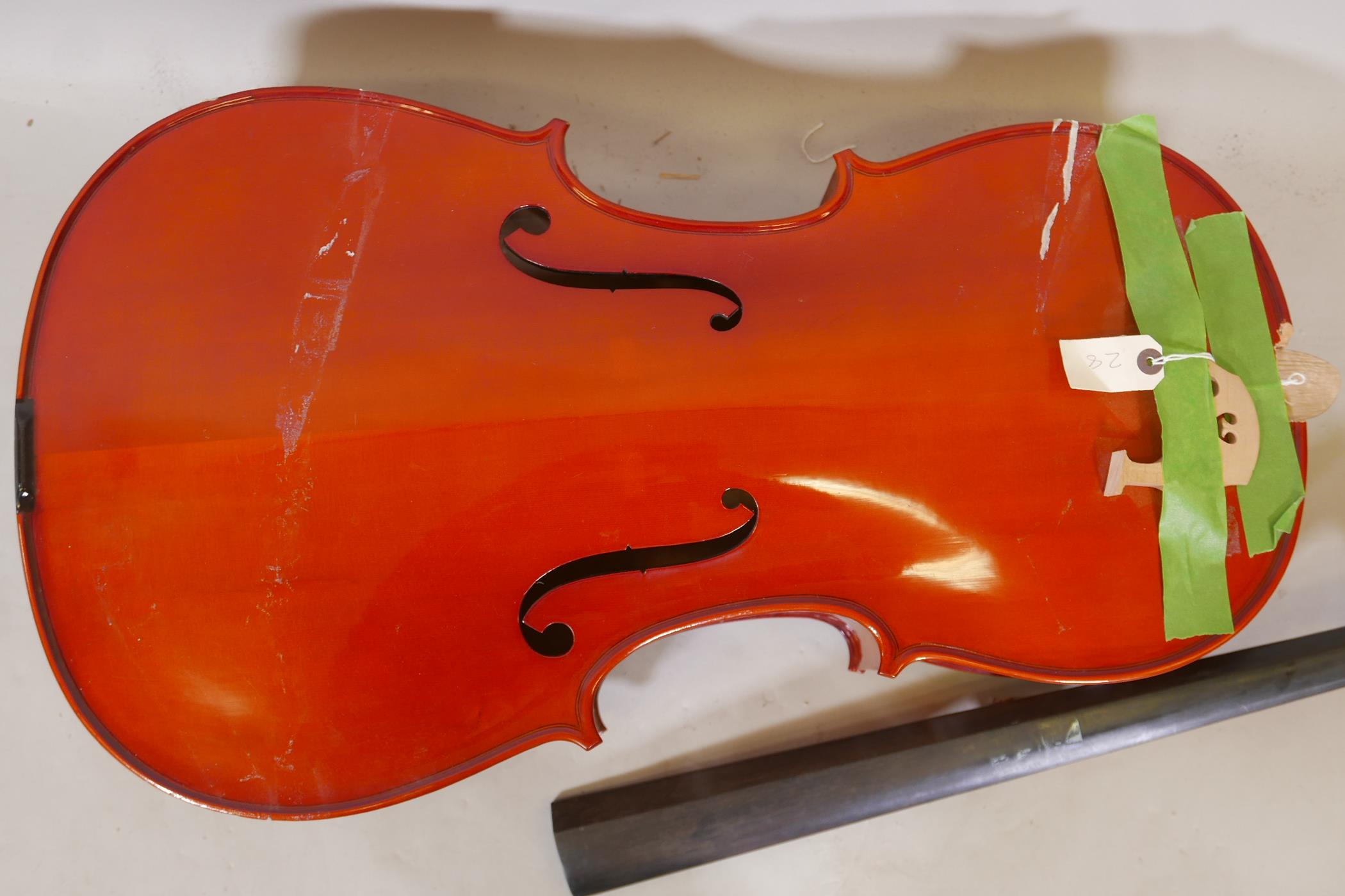 A cello for restoration, no tuning pegs - Image 2 of 4