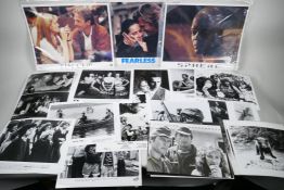 A quantity of film lobby cards, press photos etc