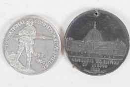 Two medals, The National Commemorative 1899-1900, The Transvaal War, and The Great Exhibition