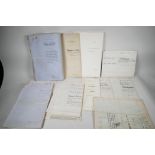 A quantity of C19th and C20th indentures and other legal documents