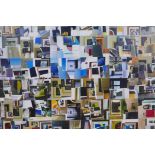 George Holt, 'Autobiographical fragments', labelled and titled verso, mixed media, 45" x 35"