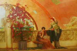 In the manner of Sir Lawrence Alma-Tadema, unconscious rivals, late C20th, unsigned, in a gilt