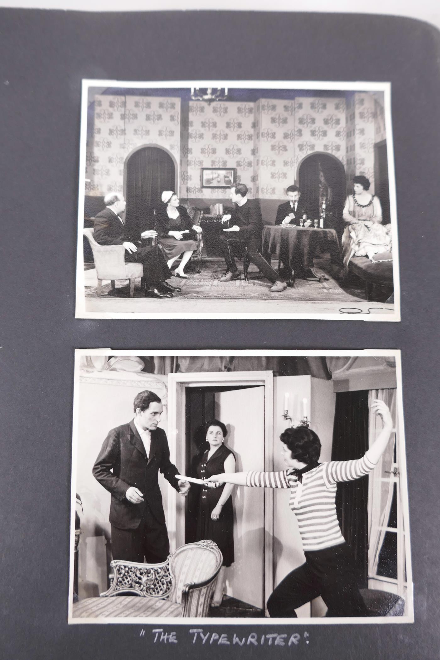An album of black and white photograph scenes from plays in the 1950s and 60s, many featuring the - Image 2 of 6