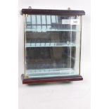 A small glass display cabinet (used for previous lots), 10" x 12" x 12"