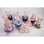 Ten Wade  Natwest piggy bank money boxes, 7" high