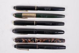 A collection of six assorted Wyvern fountain pens including a '303' a '404' a '630' and three '