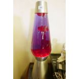 A shop display lava lamp, 27" high