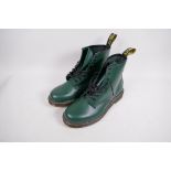 A pair of Dr Martens Airware boots, green, size UK 8