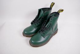 A pair of Dr Martens Airware boots, green, size UK 8