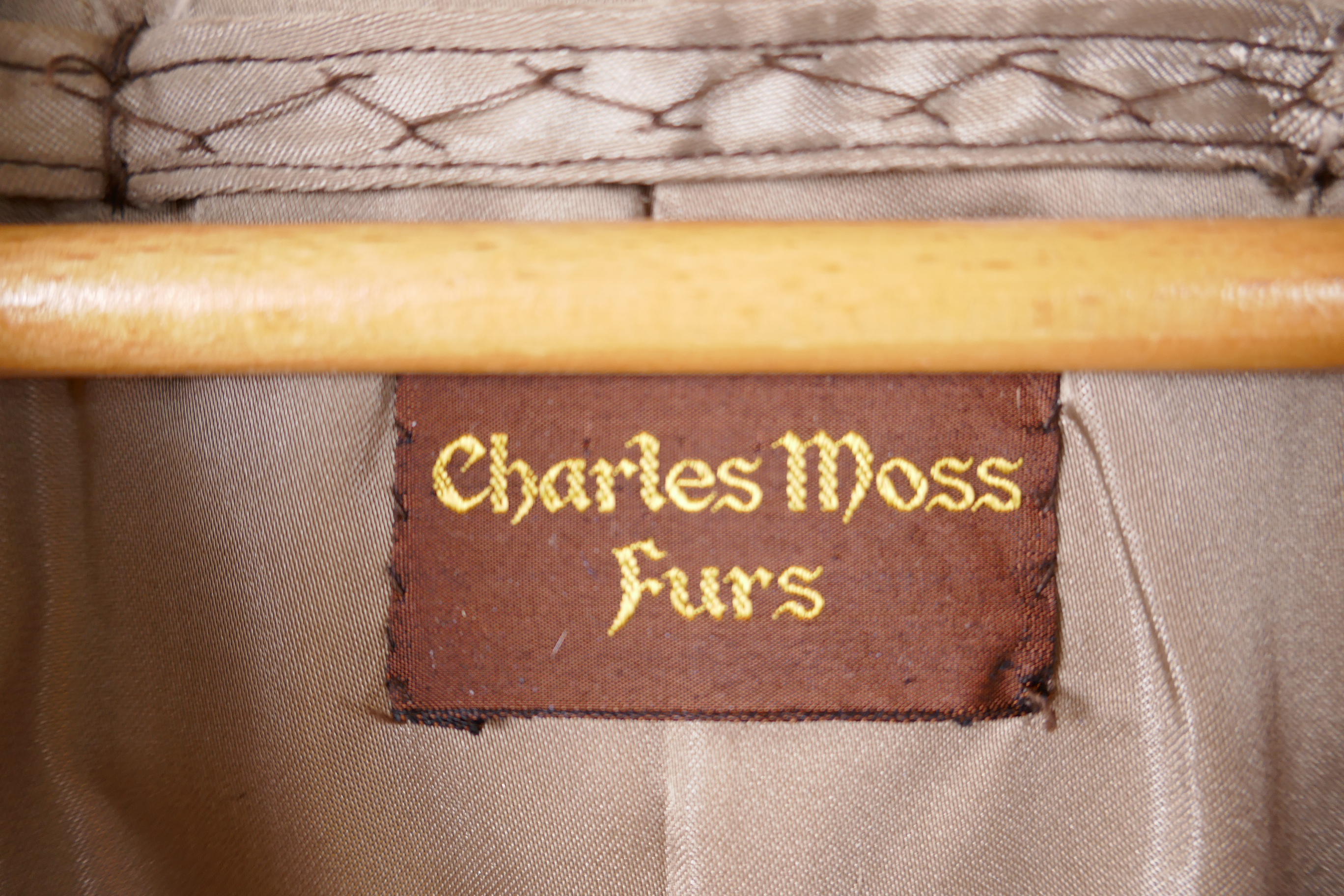 A lady's full length fur coat (mink), from Charles Moss Furs, approximate size 14, 43" long - Image 3 of 3