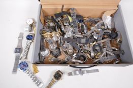 A large quantity of wristwatches and parts
