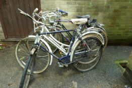 A Carlton 'Criterium' gentleman's road bicycle, with five speed Simplex gears, a vintage Raleigh