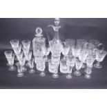 A quantity of good quality glassware including an Edinburgh claret jug, Tudor tumblers, tankards etc