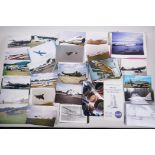 Aerospace ephemera to include photographs, postcards, catalogues etc