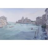 Berrington, Venetian scene, signed and dated '82, watercolour, 21" x 13", together with a winter