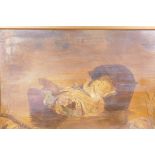 After John Everett Millais, A Flood, oil on canvas, 29" x 20"