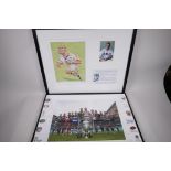 Sporting memorabilia, a limited edition print of Lawrence Dallaglio signed and numbered 423/500,