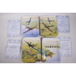 A set of four Davenport Pottery limited edition 'Battle of Britain Memorial Flight' plates, each