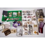 A quantity of costume jewellery including silver and gold