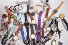 A large quantity of mens' and womens' wristwatches