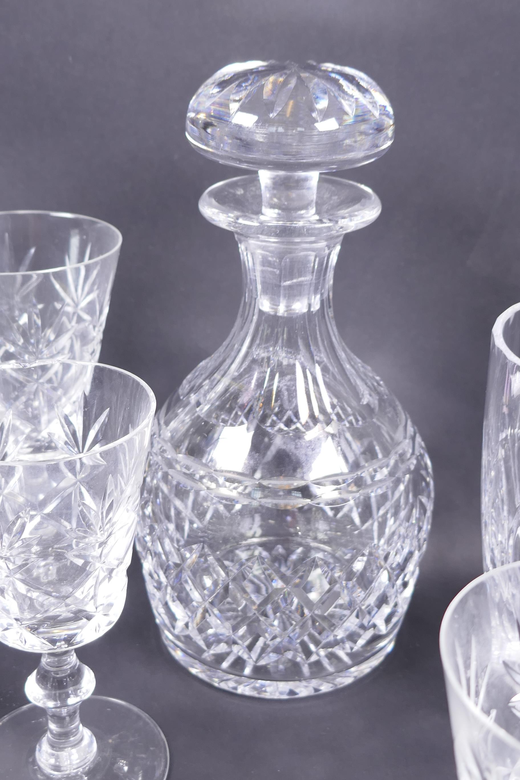 A quantity of good quality glassware including mallet decanter, brandy balloons etc - Image 3 of 3