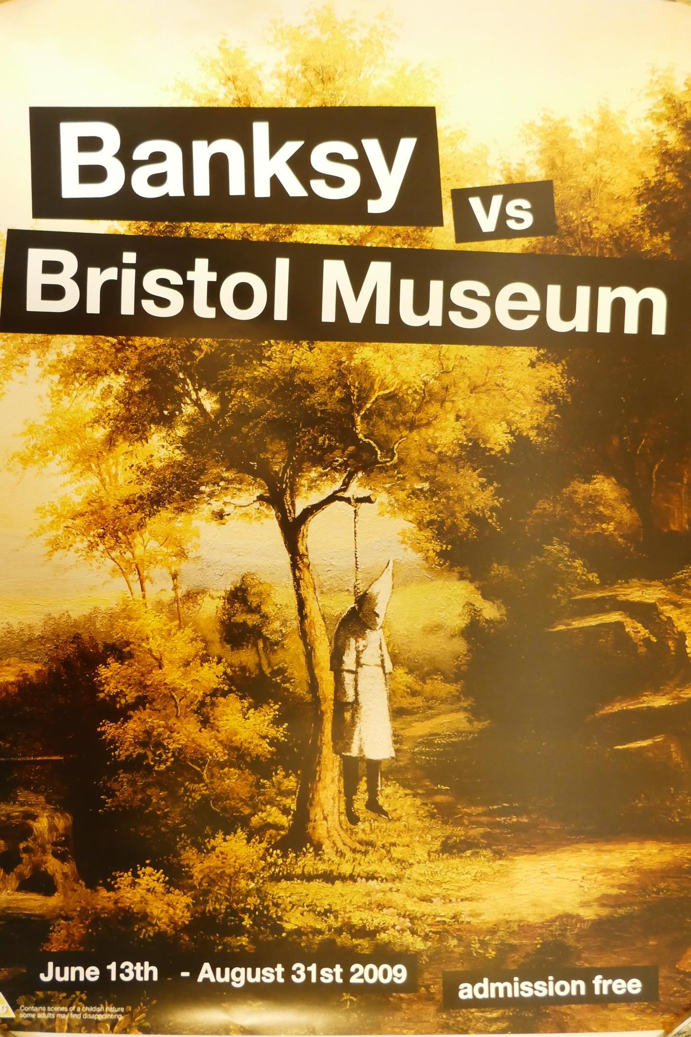 Banksy - Banksy vs Bristol Museum, June to August 2009, depicting a KKK lynching, 16½" x 23"