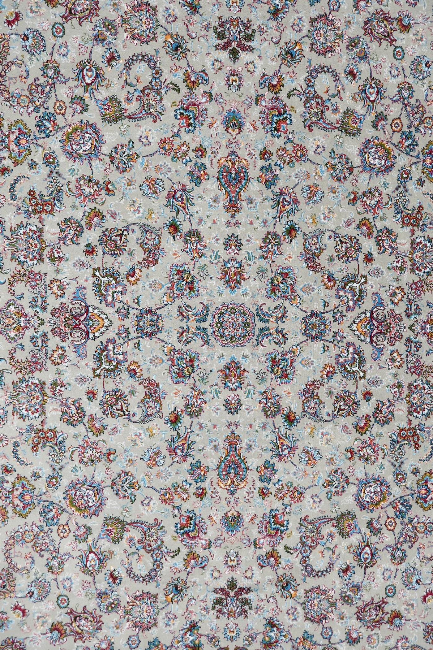 A fine woven beige ground full pile Iranian carpet with an all over floral pattern, 118" x 78" - Image 2 of 5