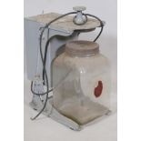 A vintage 'Blow E-75' electric butter churn, 19" high (no paddle)