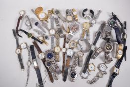 A large quantity of mens' and womens' wristwatches