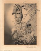 Carmen Miranda (Portuguese/American, 1909-1955) – Portuguese-born Brazilian samba singer and dancer