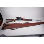 An American pump action Grossman 766 .177 calibre air rifle with sights and silencer (faults) 43"