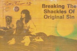 Pietro Psaier, photographic mixed media promotional poster for Patti Smith's 'Breaking the