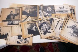 A quantity of copy vintage press photographs, including royalty