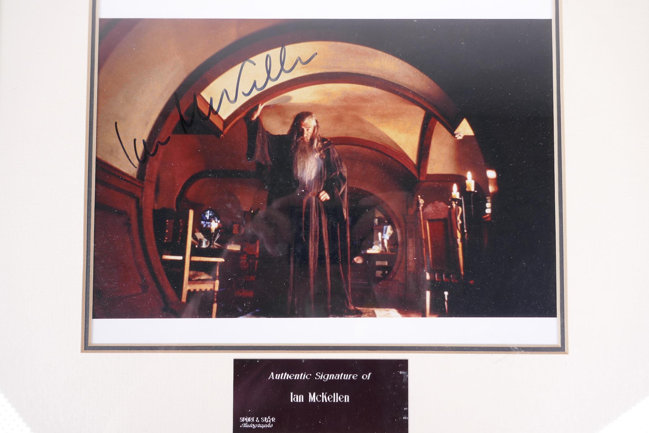 A signed photograph of Sir Ian McKellen as Gandalf in Lord of the Rings/The Hobbit, with certificate - Image 2 of 4