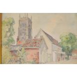 Brian Cook/Sir Brian Caldwell Cook Bashford, 1910-1991, West Country Church's (sic) 1936, watercolou