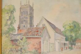 Brian Cook/Sir Brian Caldwell Cook Bashford, 1910-1991, West Country Church's (sic) 1936, watercolou