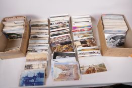 A collection of postcards, mainly European topographical, approx 750
