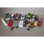 Fifteen radio controlled model vehicles (controls not matched and unchecked)