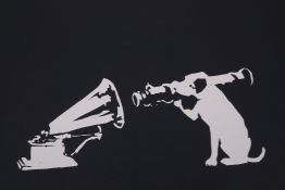 Banksy, HMV, limited edition print by the West Country Prince, 82/500, 17½" x 11½"