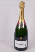 A bottle of Bollinger Special Cuvee Champagne