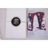 An Alderney Diamond Wedding 1947-2007 silver proof £5 coin