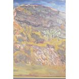 David Lloyd Griffith, landscape, signed and inscribed verso 'Craig y Forwyn, Llanddulas',